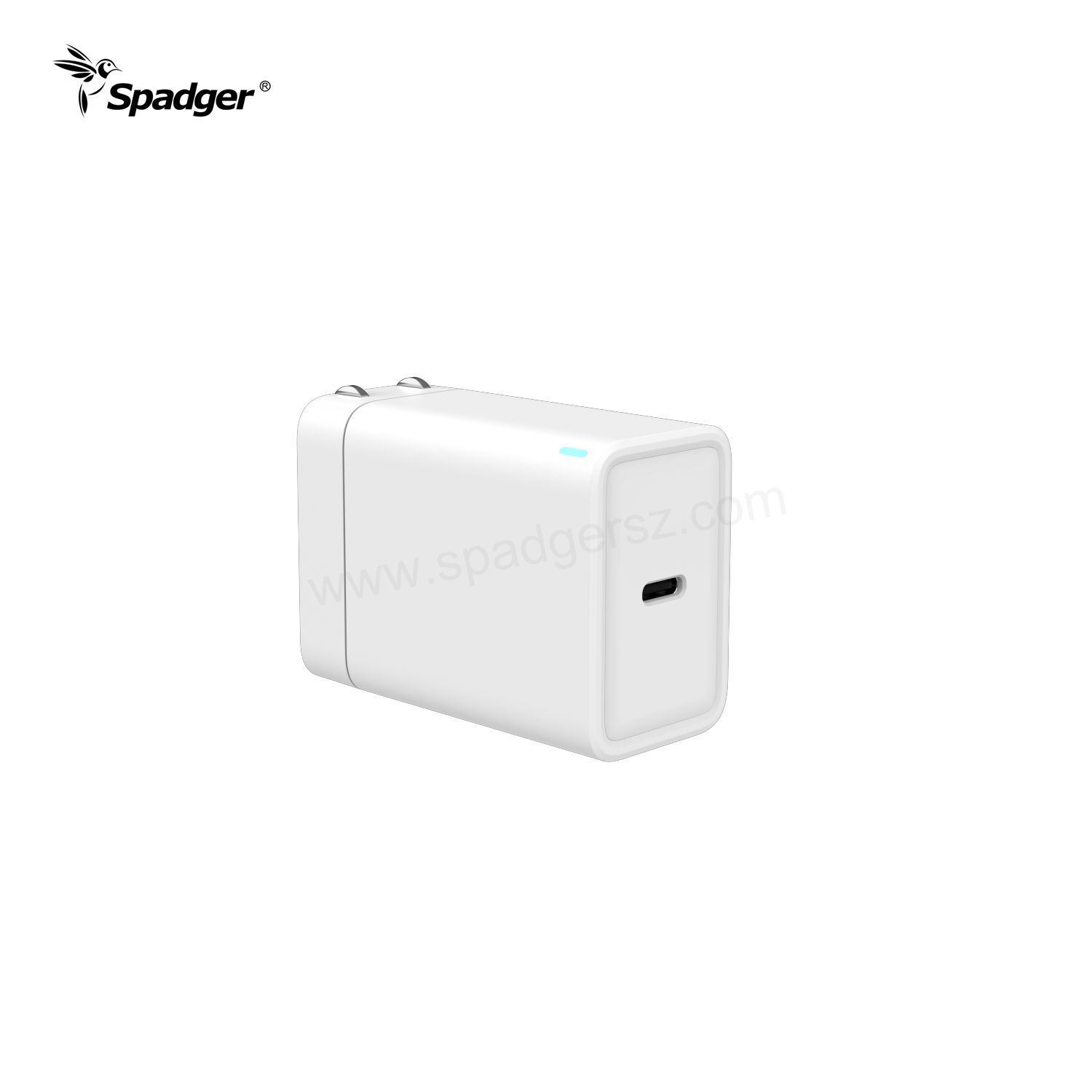 PD 65W 2*USB C+USB A Foldable GAN Charger 3-Port PD Fast Wall Charger Power Adapter Travel Adapters, for MacBook USB-C Laptops iPad Pro iPhone Galaxy and More